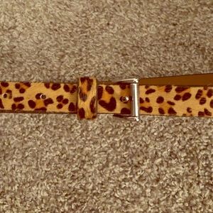 Loft Genuine Leather Leopard Belt